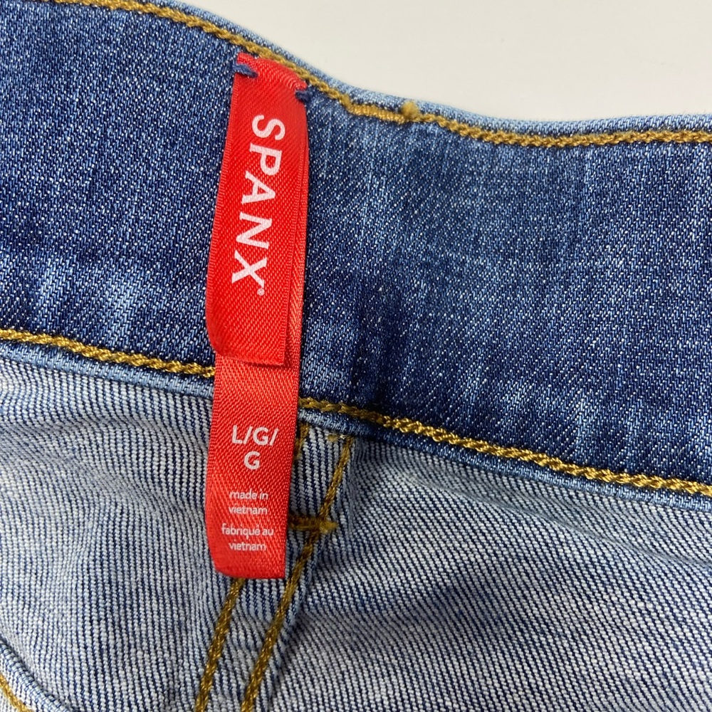SPANXshape EveryWear Cropped Wide Leg Jeans with Patch Pockets Size L - Picture 4 of 7